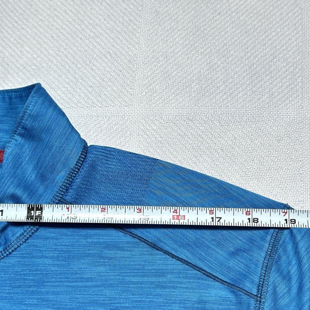 Tommy Bahama Palm Coast Island Zone 1/4 Zip Mens Large Blue Performance Wicking - Picture 13 of 15